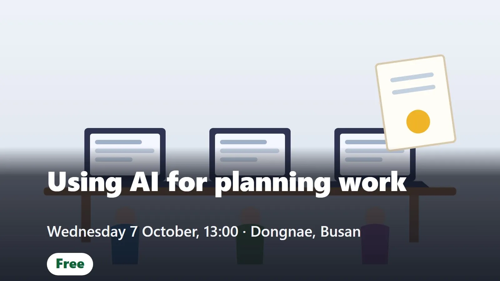 Free class in Busan: using AI for planning work (AI로 일잘러 되기)